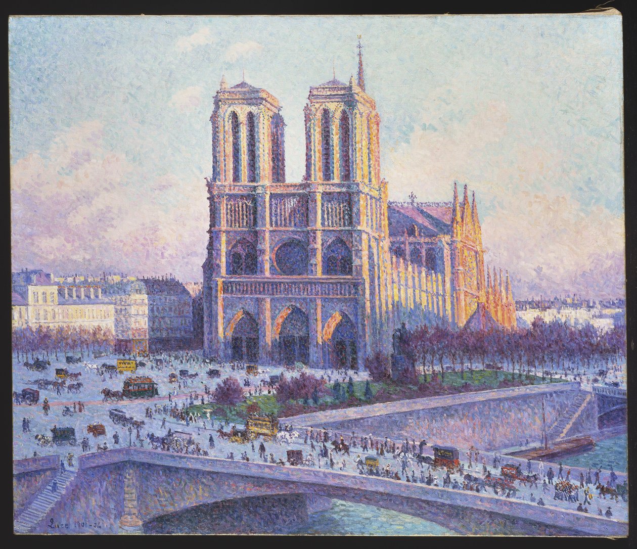 最大10%OFFクーポン ノートルダム寺院、パリ、ケサンミシェルからの眺め、1901年4月 絵画