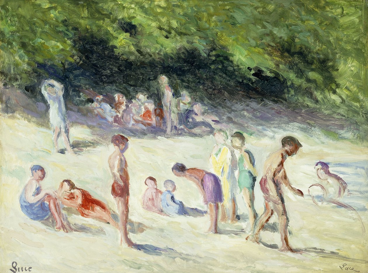 メリコートの入浴者; La Baignade a Mericourt、1935 作： マクシミリエン・ルース