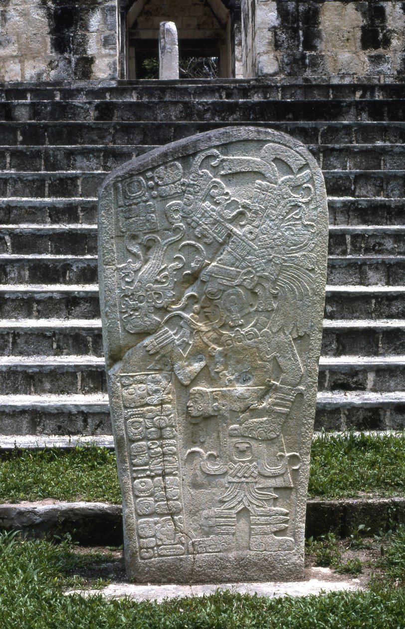 Seibal、Stela 8、Ultimate Classic Period、849 AD 作： マヤ