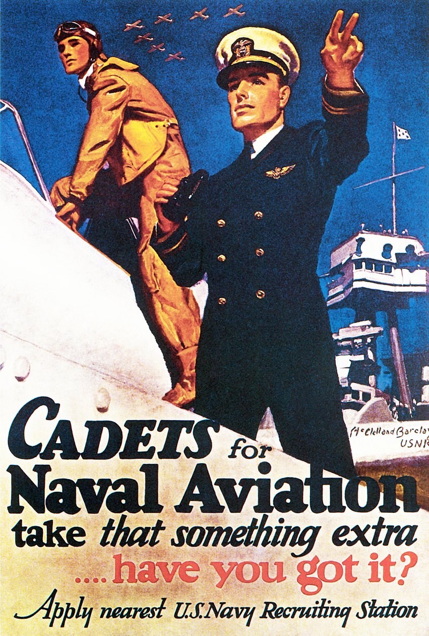 海軍航空士官候補生は、その余分な物、1943 作： マクレランド・バークレイ