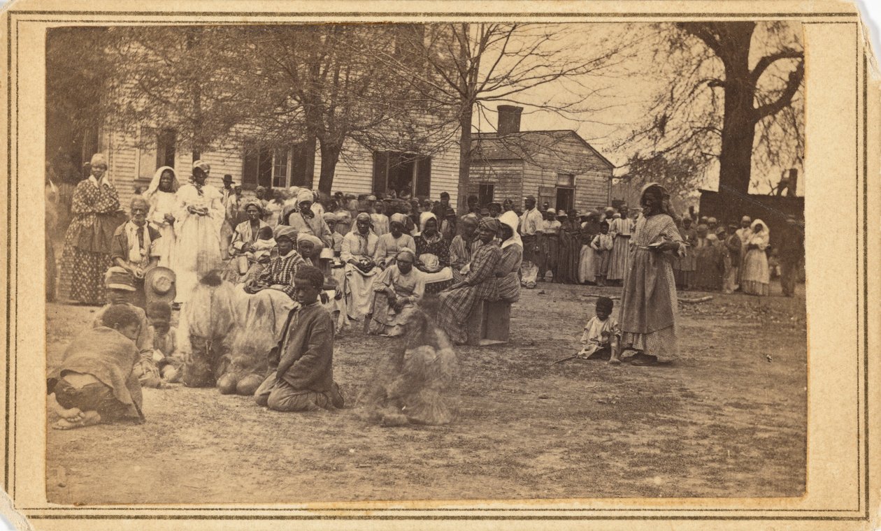 避難民キャンプ、ブラード農園、1864年（写真） 作： マクファーソン＆オリバー