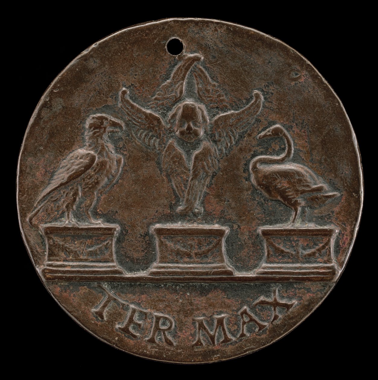 ケルビム、白鳥、鷲（裏面）、1513年頃 作： Mea