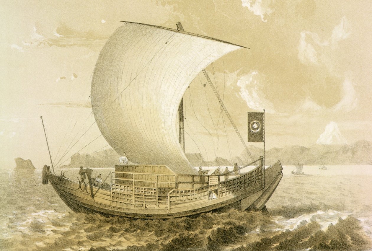 日本のジャンク、パブ。 Sarony und Co.、1856年頃 作： メファート