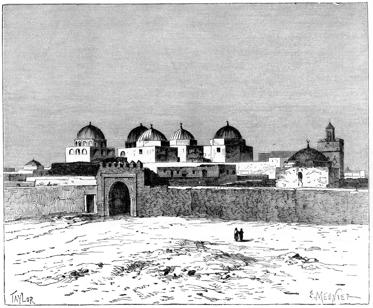剣のモスク、Kairwan、c1890 作： ムニエ