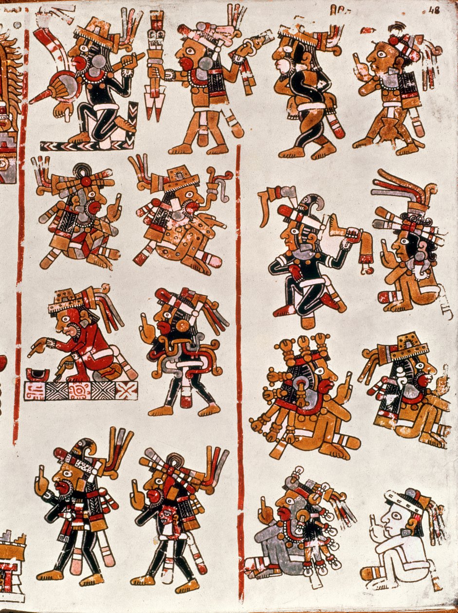 アステカ文明の系譜を示すメキシコのコーデックス 作： メキシコの学校