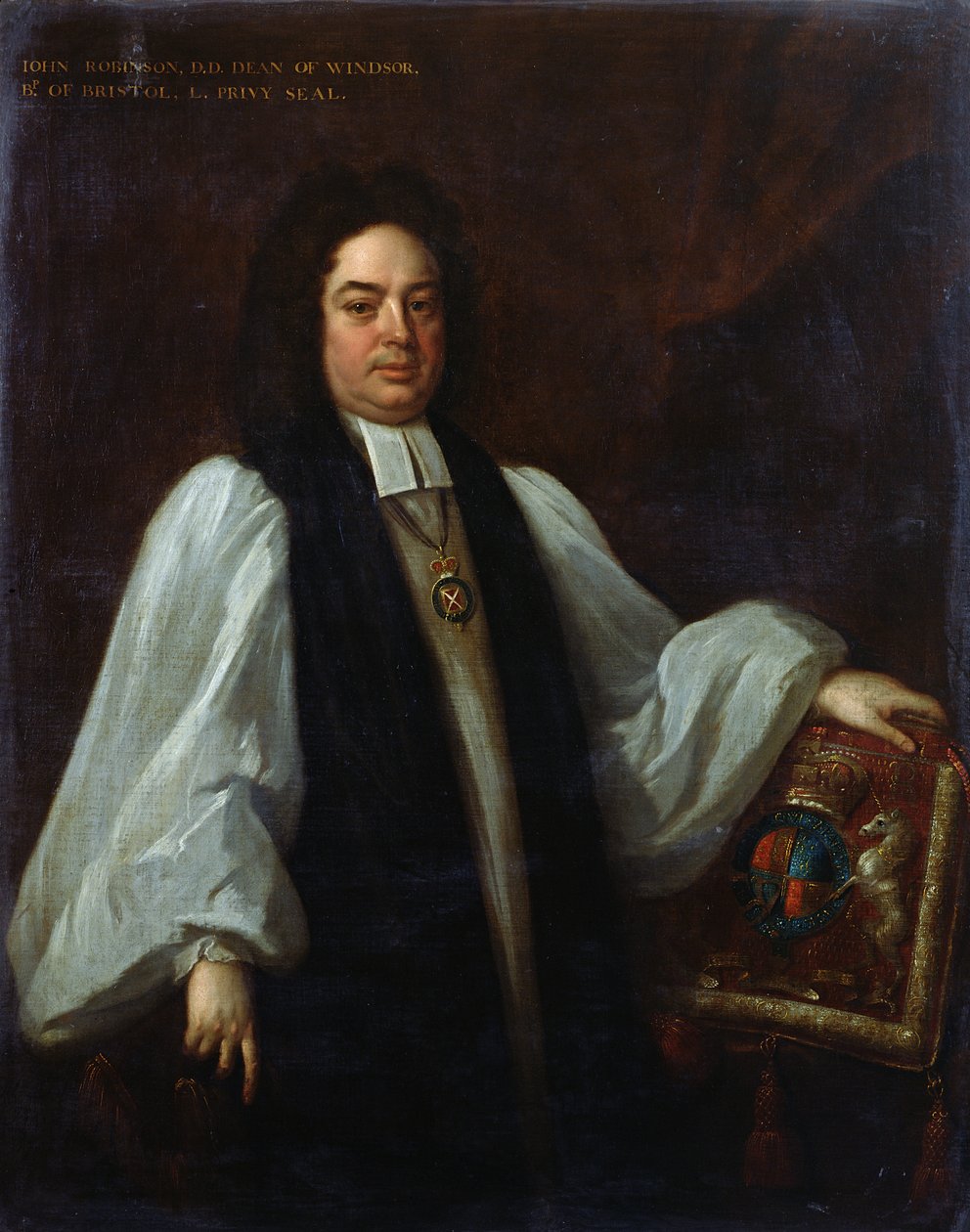 司教ジョン・ロビンソン（1650-1723）c.1711の肖像 作： マイケル・ダール