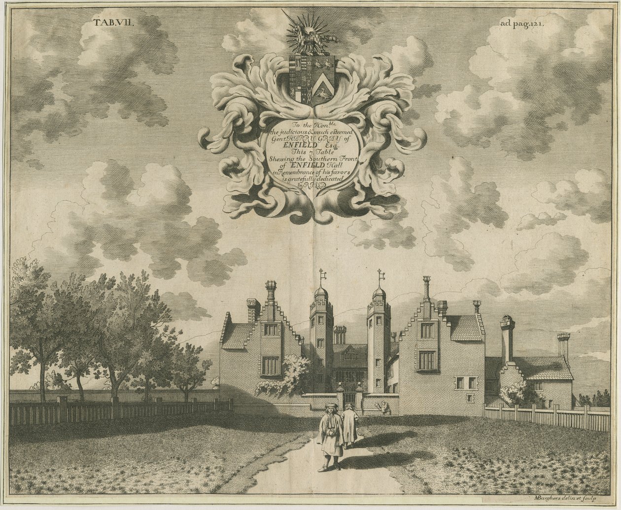 エンビルホール：銅版画、nd [1653-1686] 作： マイケル・バーガーズ