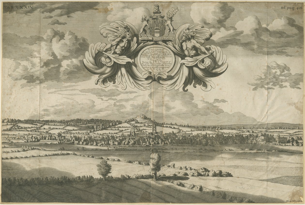 Stafford - East North East Prospect: Engraving, nd [1686] (print) 作： マイケル・バーガーズ