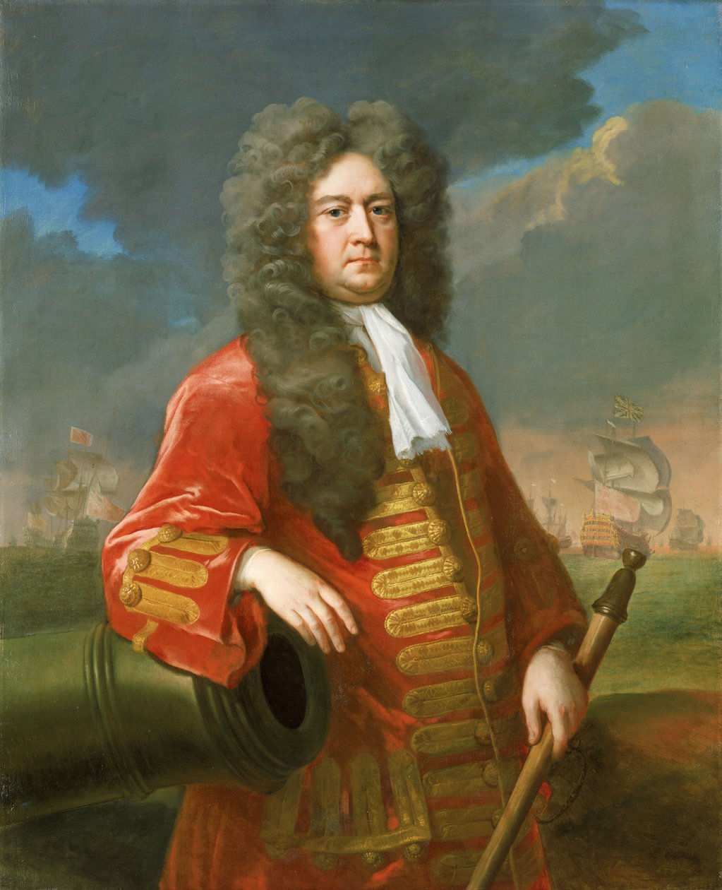 ジョージ・ルーク提督（1650-1709） 1705年頃 油彩・キャンバス 作： マイケル・ダール