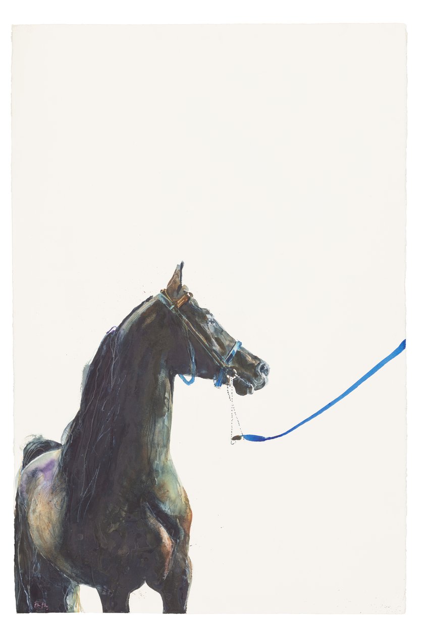 無題、2018年（紙に水彩画） 作： マイケル・フリス
