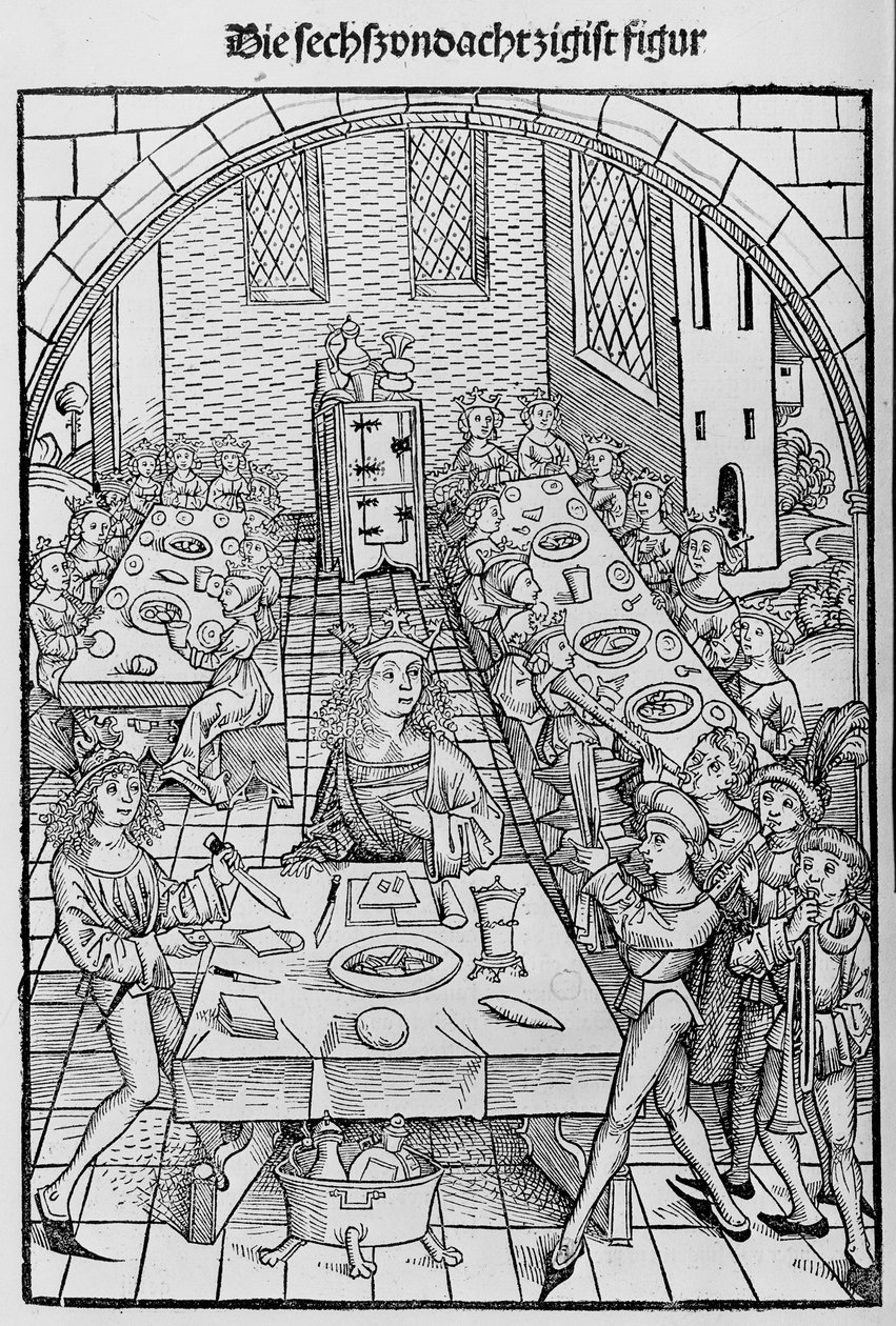 1491年、救いと永遠の幸福の宝庫または神殿。 作： マイケル・ウォルゲムット
