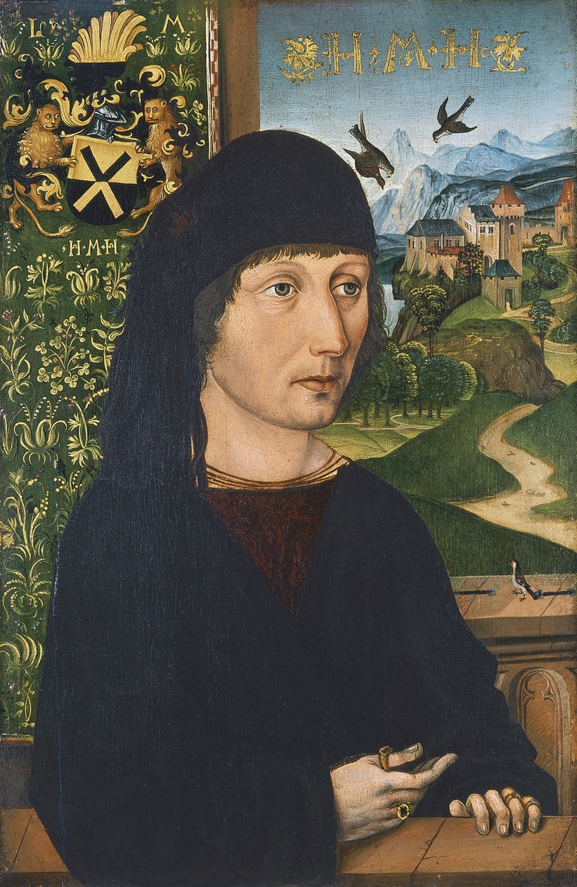 Levinus Memmingerの肖像、1485年頃 作： マイケル・ウォルゲムット