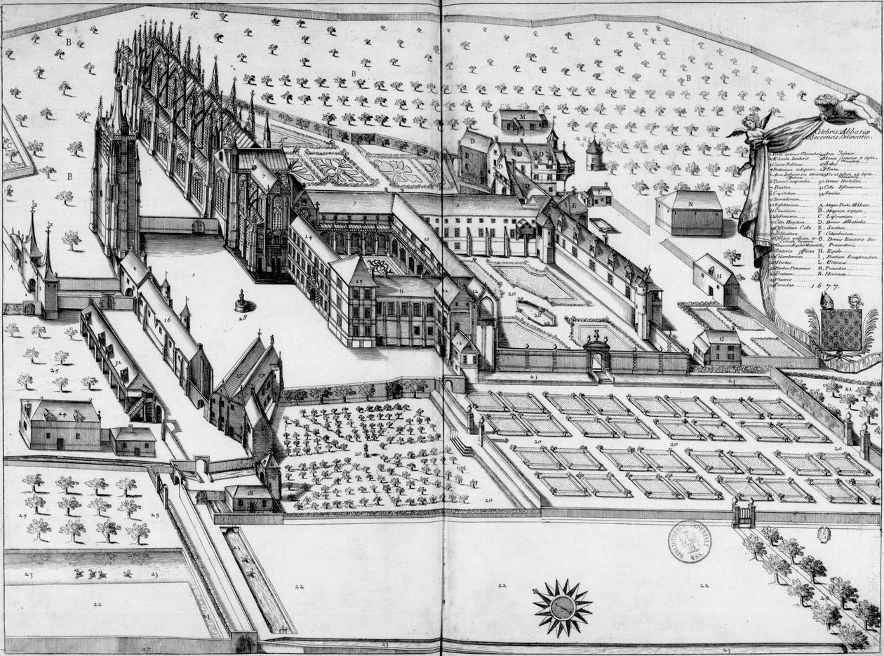 アビーノートダムデュベック。 1677年の概観 作： ミシェル・ジェルマン