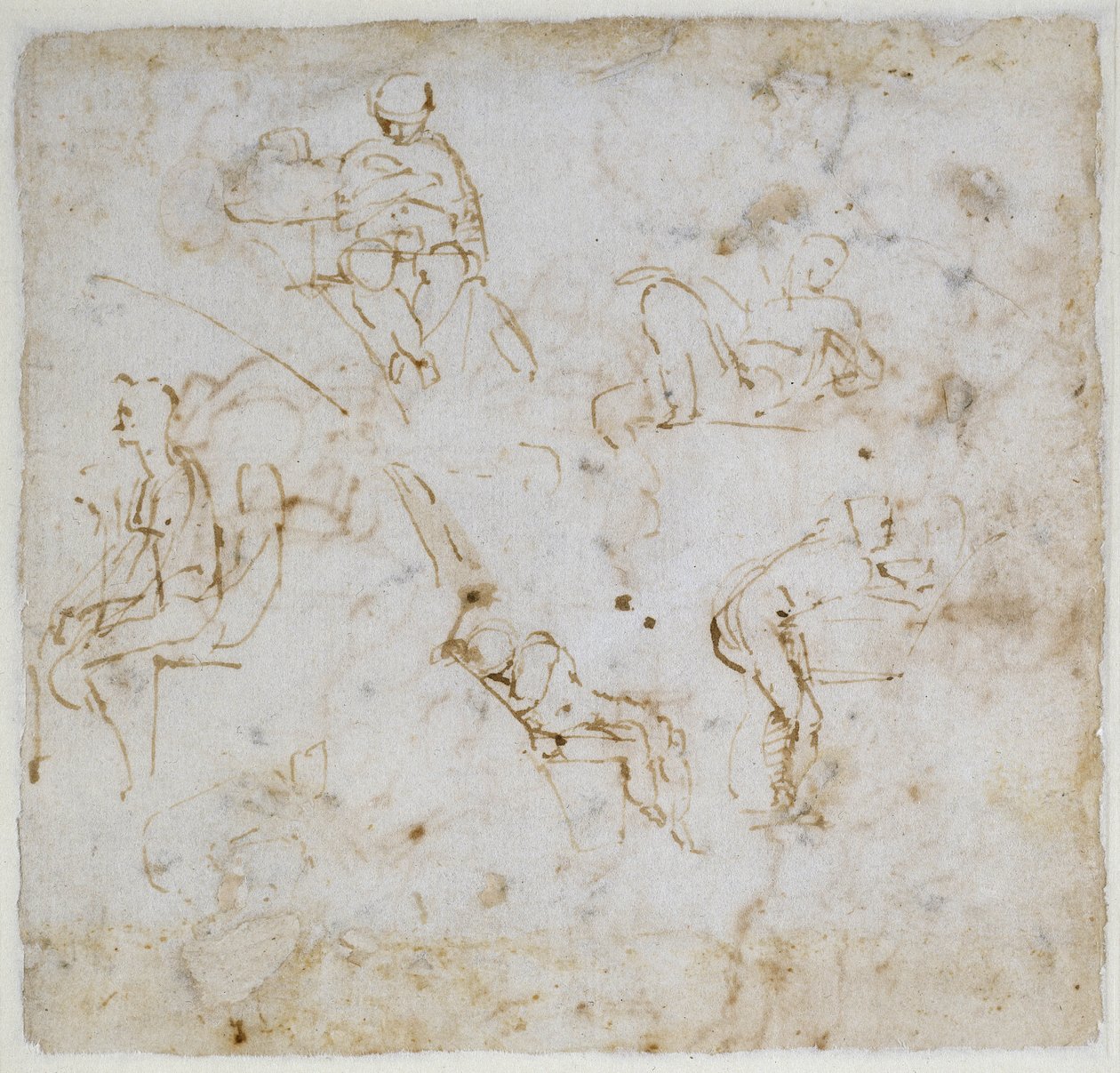 図研究、c.1511 作： ミケランジェロ・ブオナローティ