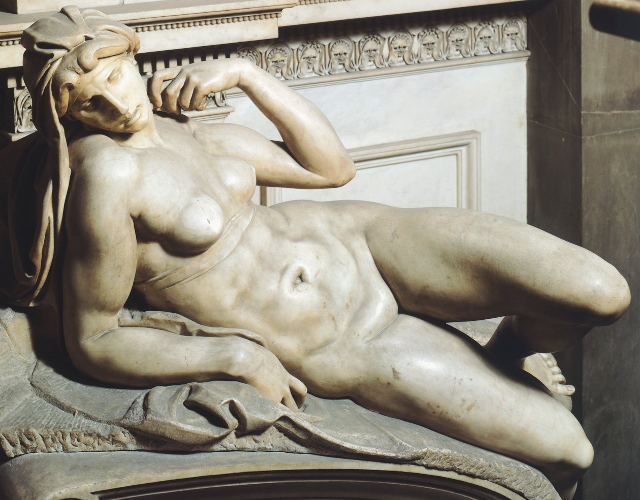 ミケランジェロ（1475-1564）作「ロレンツォ・デ・メディチの墓からの