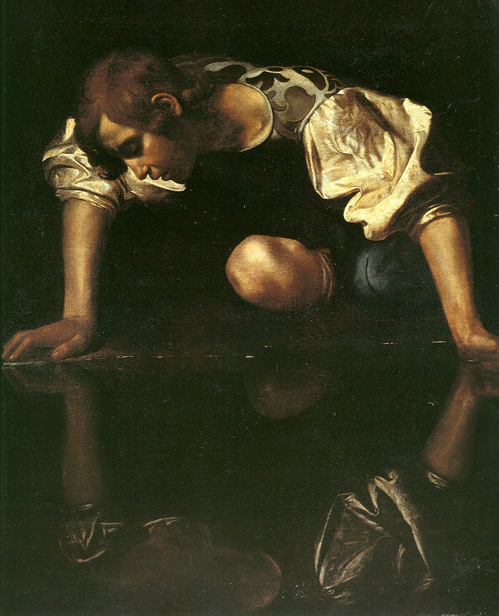 水仙、1598-1599 作： ミケランジェロ・メリシ・カラヴァッジオ