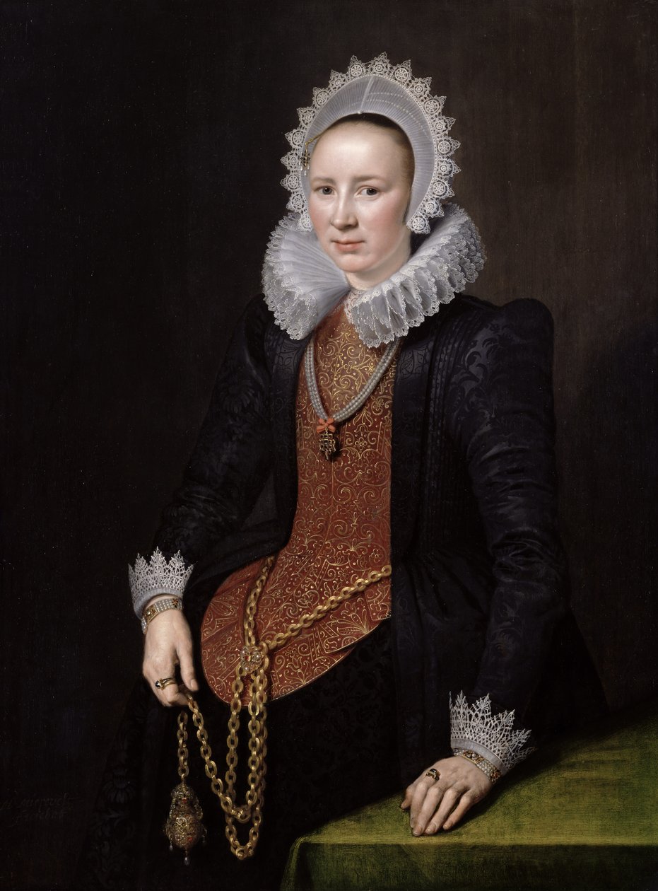 1615年、29歳の女性の肖像 作： ミシェル・ヤンス・ファン・ミーレフェルト