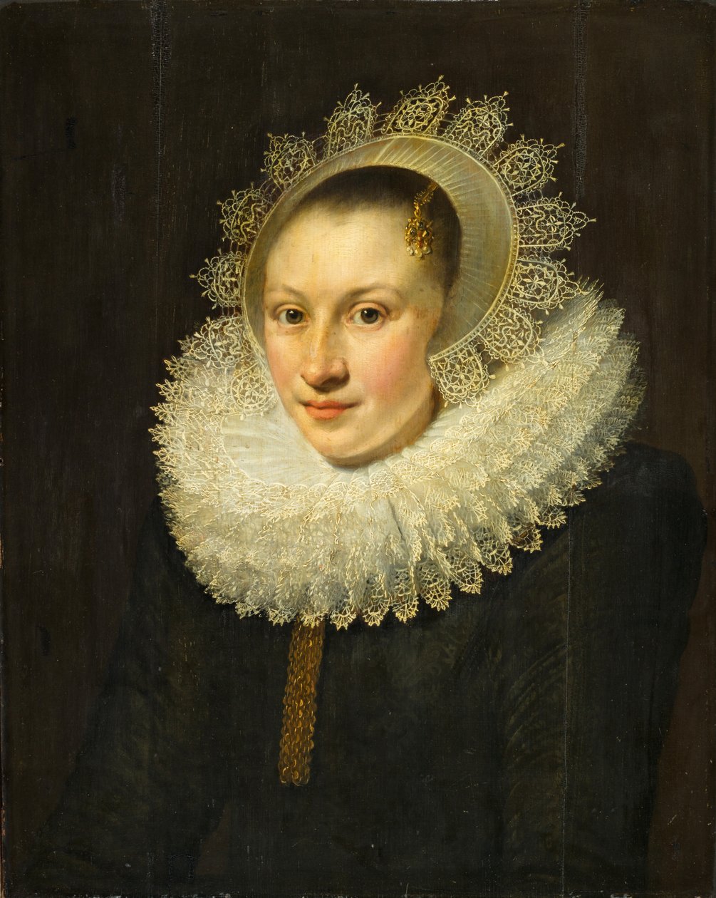 若い女性の肖像画 作： ミシェル・ヤンス・ファン・ミーレフェルト