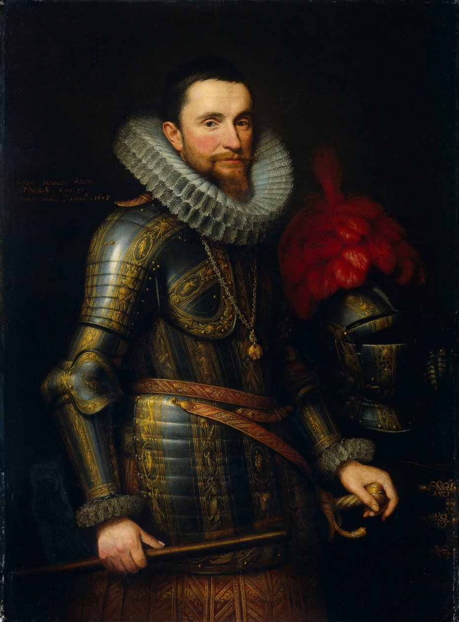 アンブロジオスピノーラの肖像（1569-1630） 作： ミシエル・ヤンス。ヴァン・ミーレフェルト