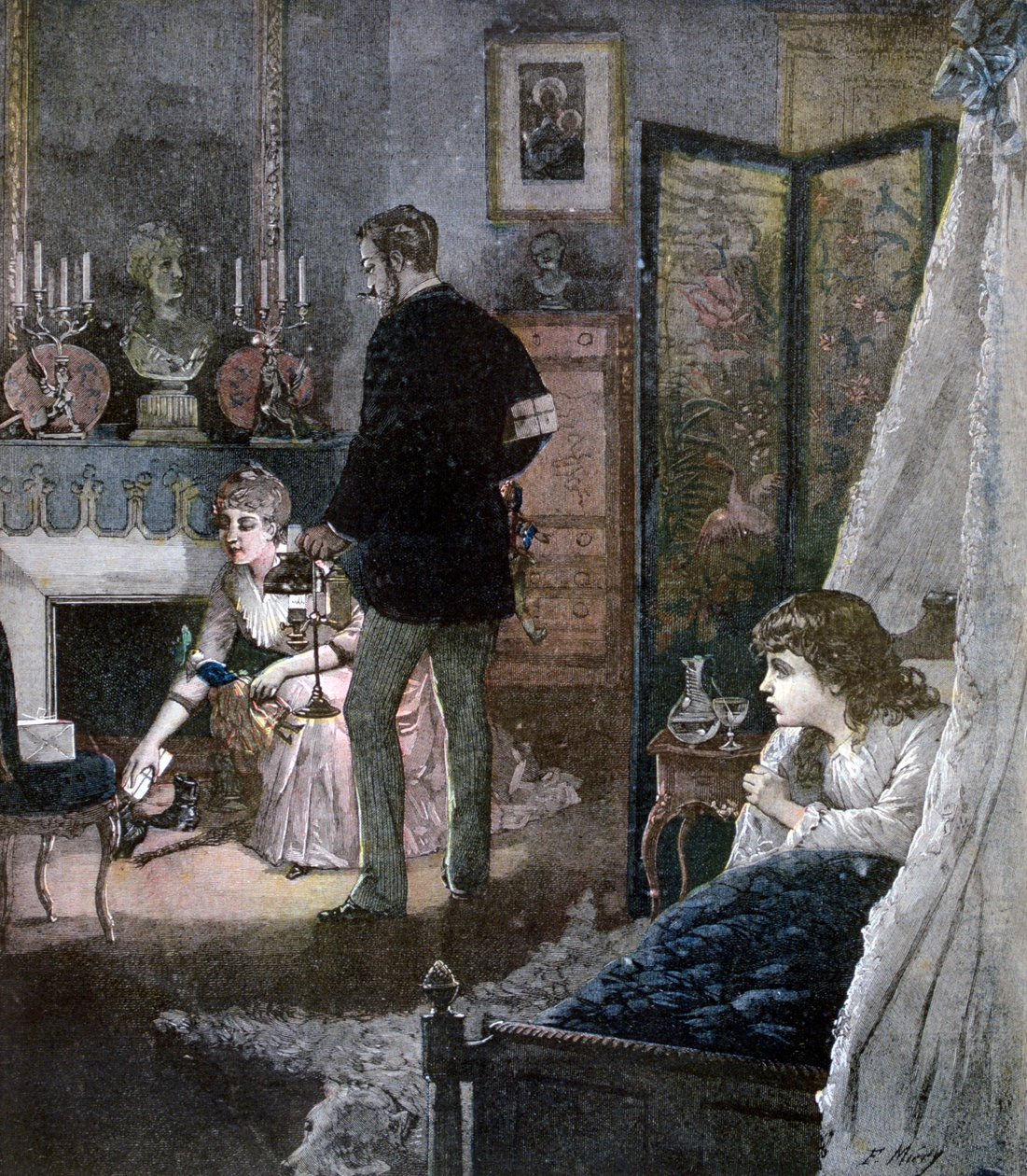 「クリスマスシューズ」、1891年 作： Miery