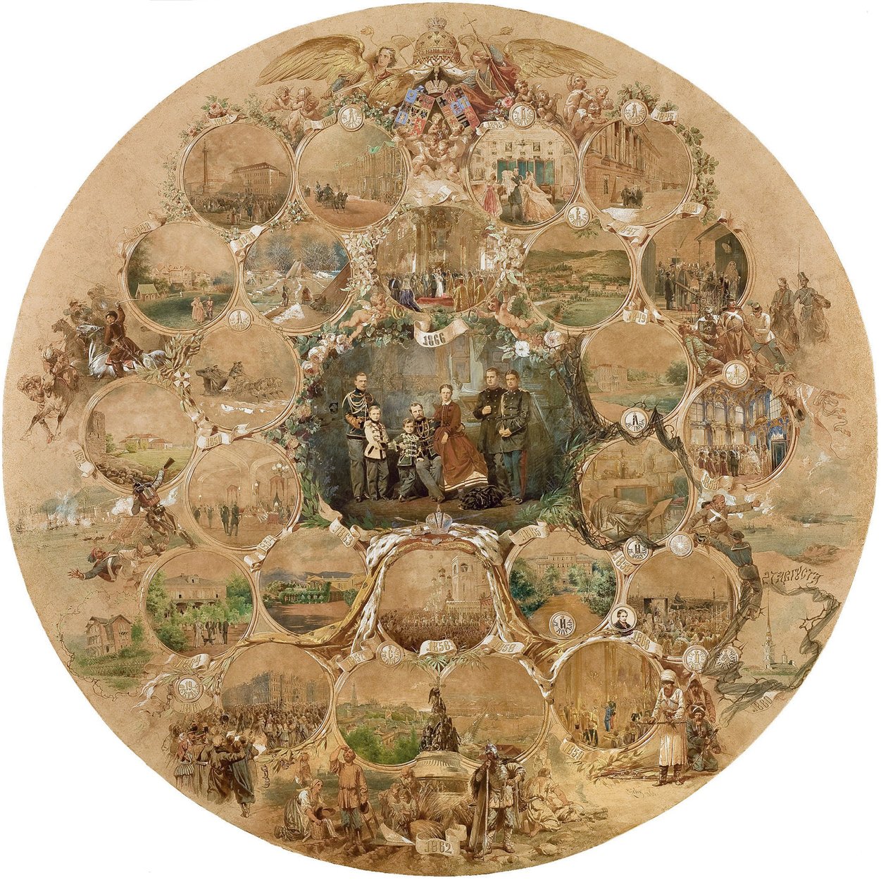 皇帝アレクサンドル2世の銀の結婚式を祝うための作曲、1866年 作： ミハイ・バイ・ジキー