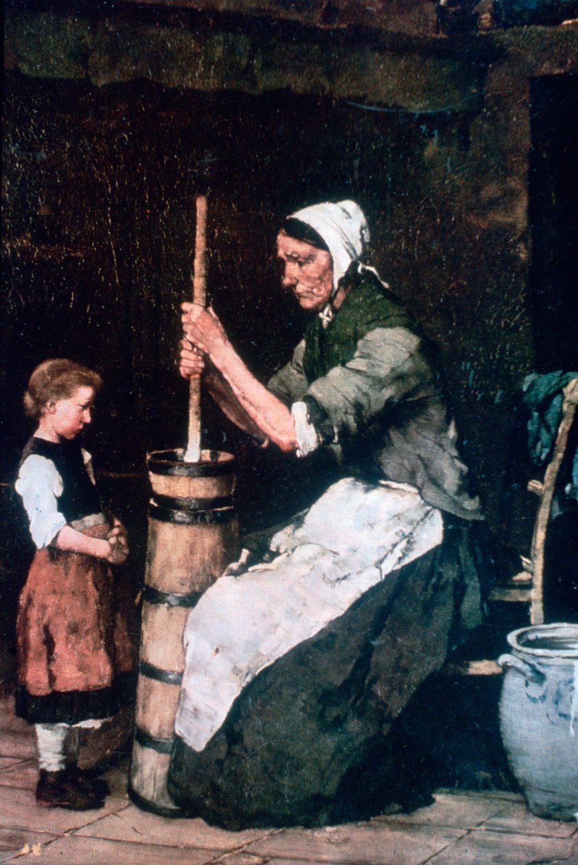 チャーンの女、c1864-1900 作： ミハイ・ムンカシー