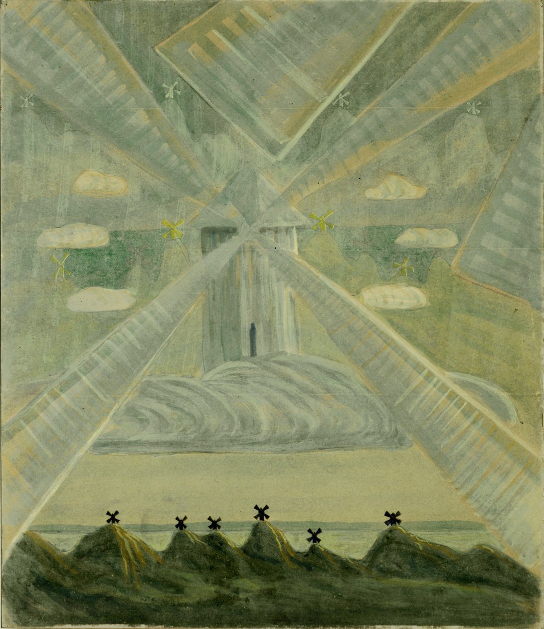 アンダンテ ソナタ II、1907 年。 作： MikalojusKonstantinasČiurlionis