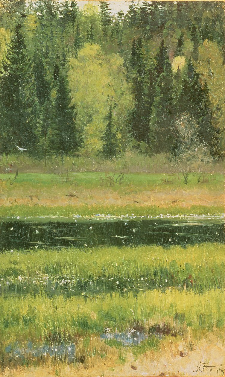 風景、1890 作： ミハイル・ヴァシリエヴィチ・ネステロフ