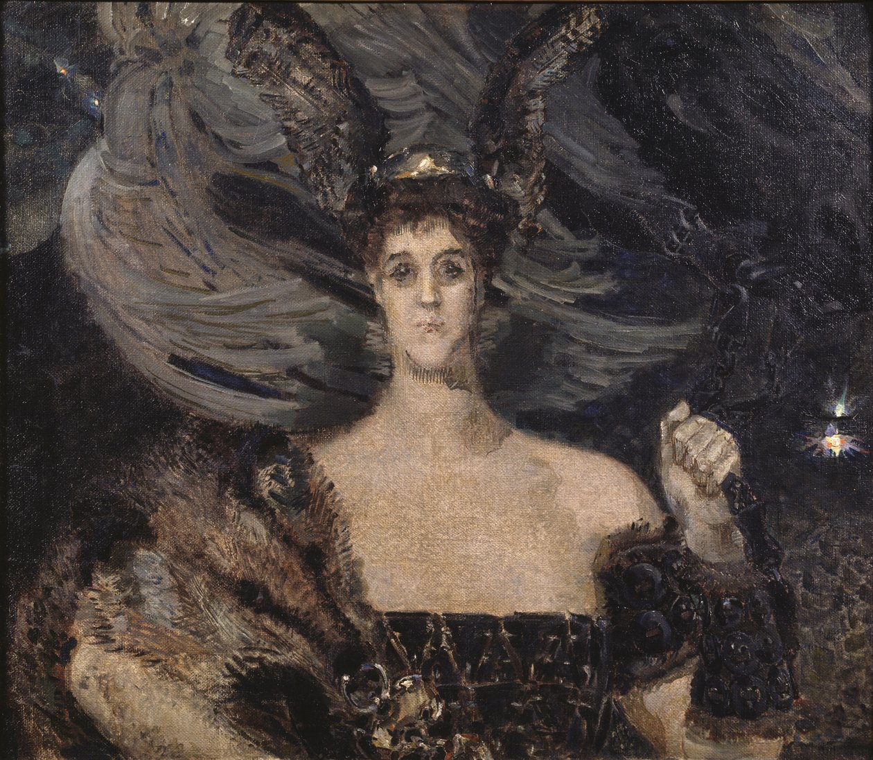 ヴァルキリー。芸術家で常連客のマリア・テニシェワ伯爵夫人の肖像1867-1928、1899 作： ミハイル・アレクサンドロヴィチ・ヴルーベリ