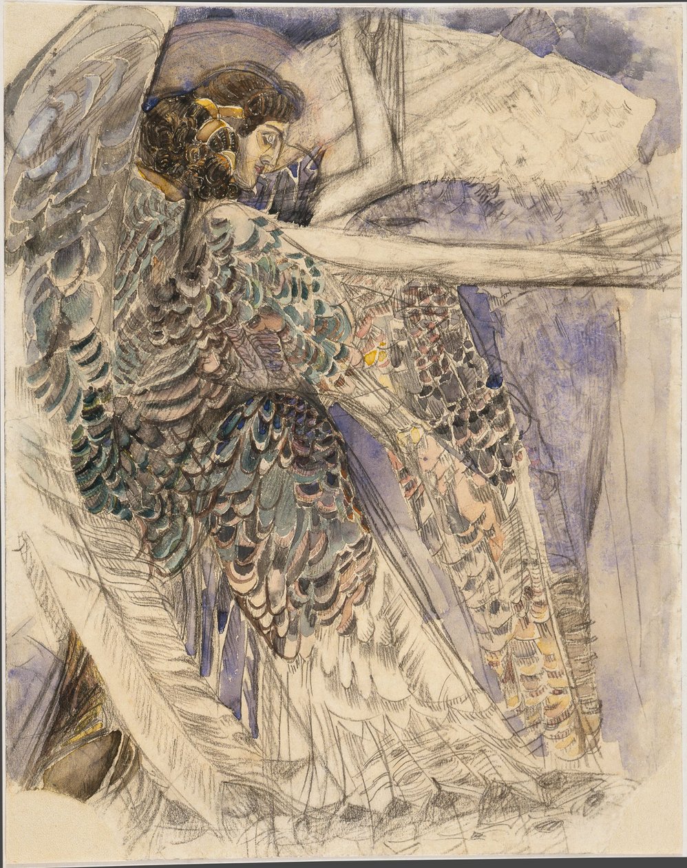 セラフ、1904-1905。 作： ミハイル・アレクサンドロヴィチ・ヴルーベリ