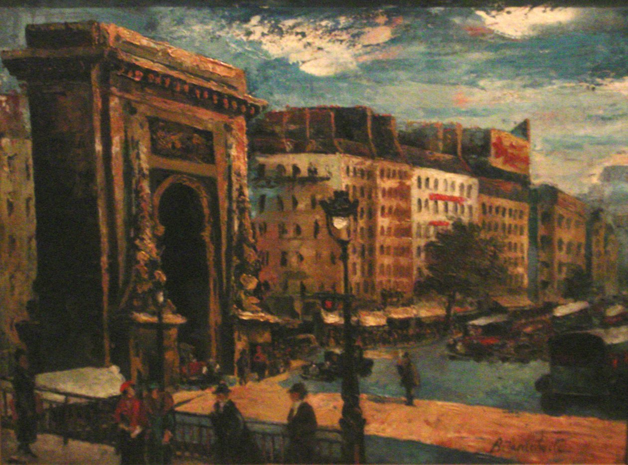 パリの風景、Porte Saint-Denisn：n 作： ミハイル・ビラニシュビリ
