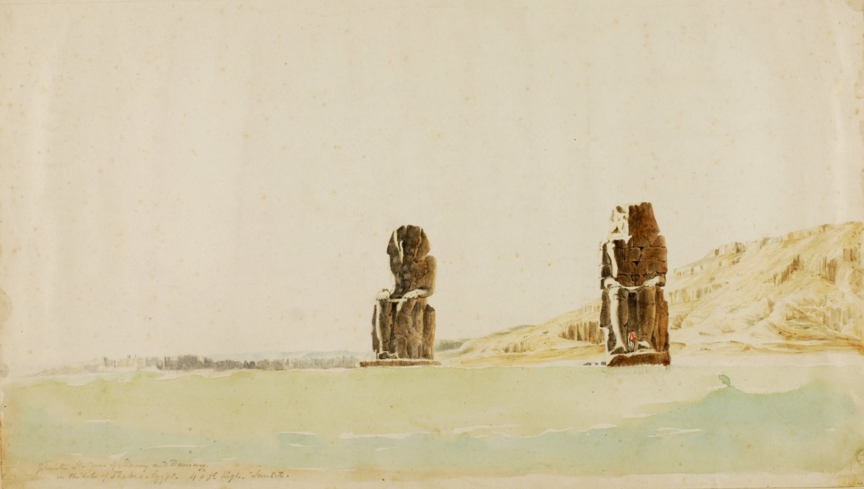 Memnon、Thebes、nd の彫像 作： 鉱夫キルボーン・ケロッグ