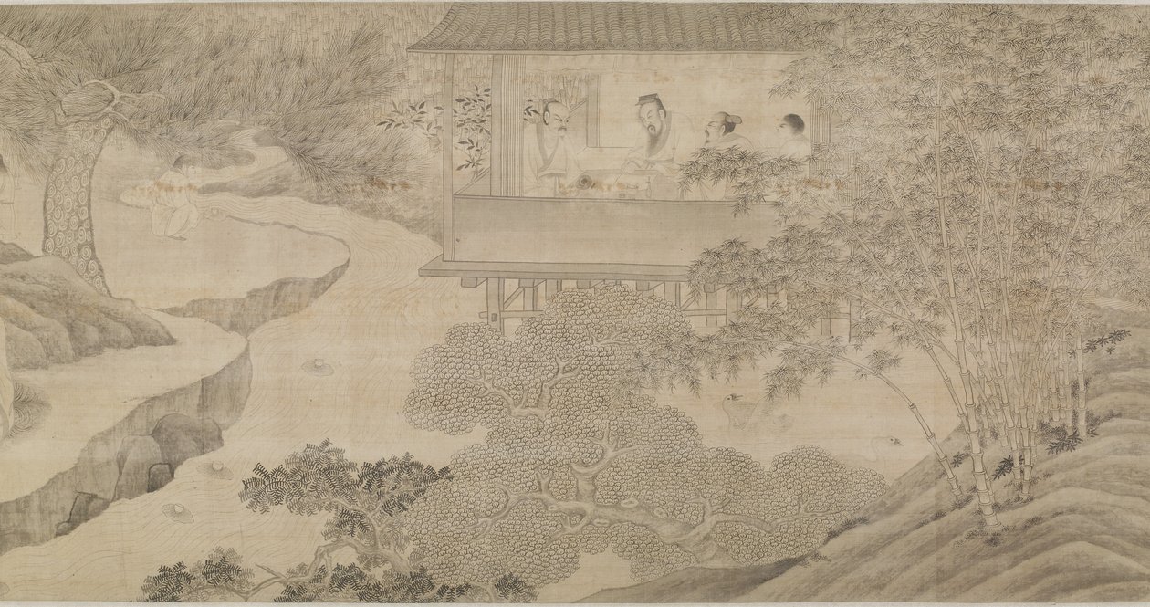 オーキッドパビリオンでの集まり 作： 明代中国学校