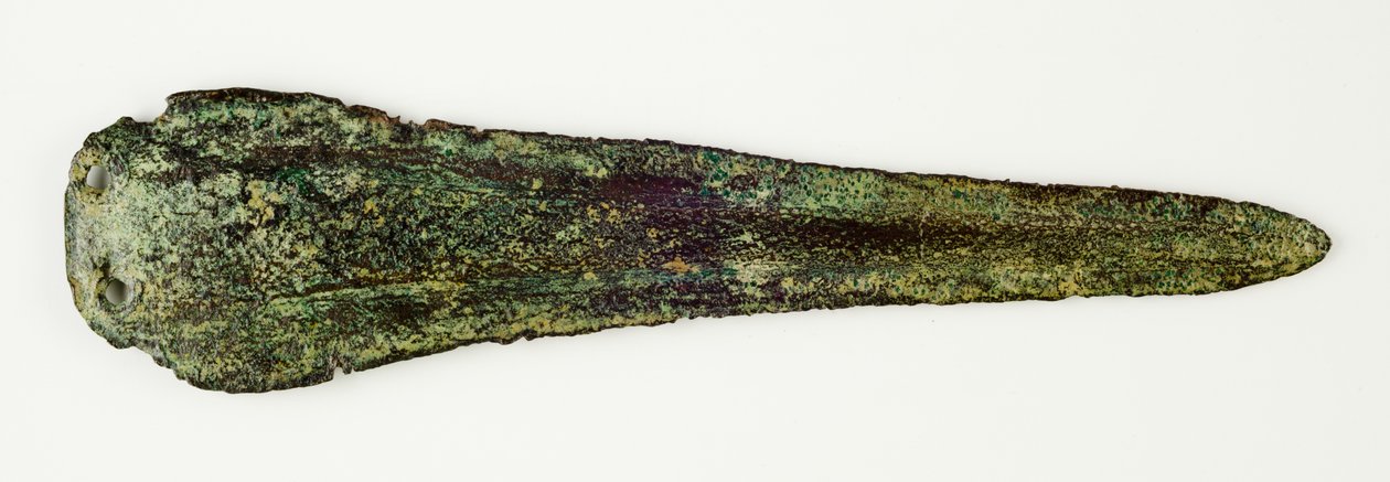 ダガーブレード、西暦前2000年から1400年（鋳造ブロンズ） 作： ミノアン