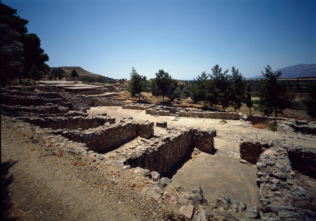 ミノア文明：ハギア・トリアダ遺跡の景観（紀元前2000～1400年）。 作： ミノアン