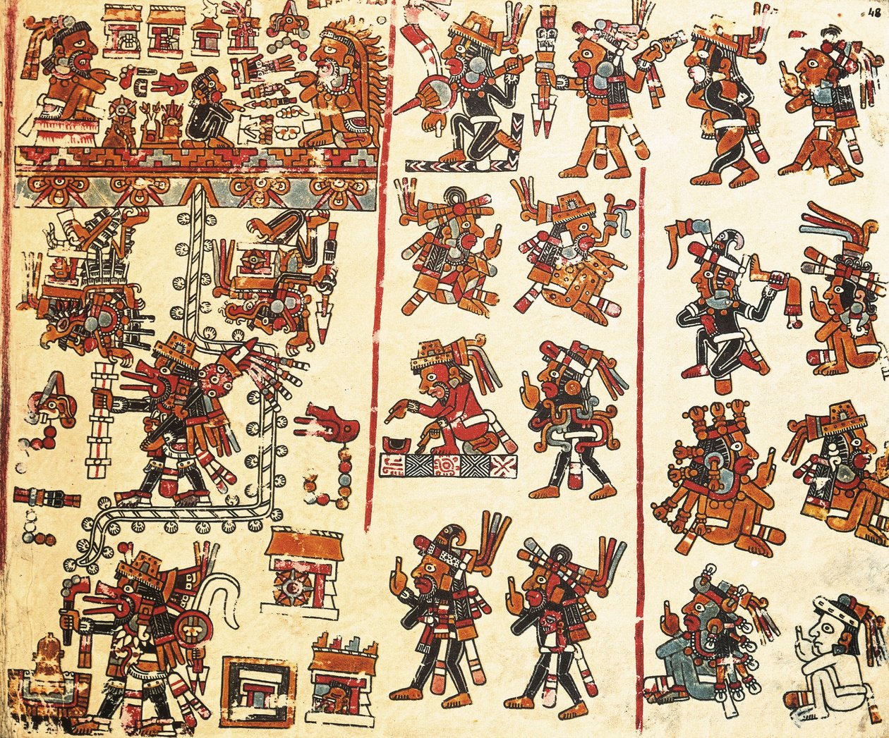 ヴィンドボネンシス・メキシカン・コーデックス(Codex Vindobonensis Mexicanus) 作： Mixtec Mixtec