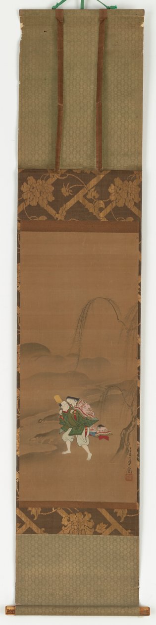 恋人を抱く在原業平、1683～1752年。 作： 宮川長春