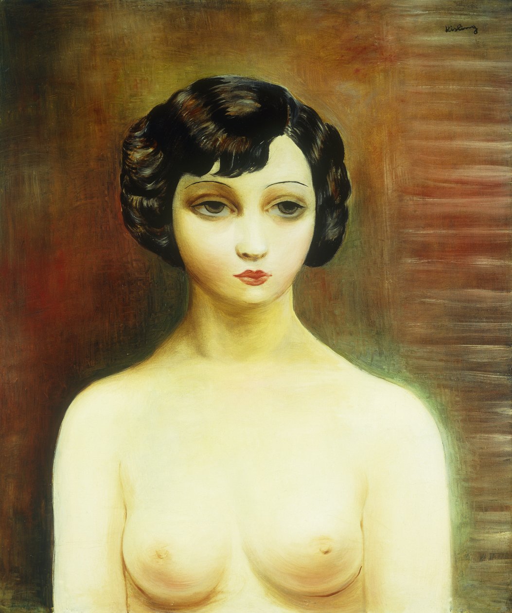 若い女性の胸像（Buste de Jeune Femme 作： モイズ・キスリング