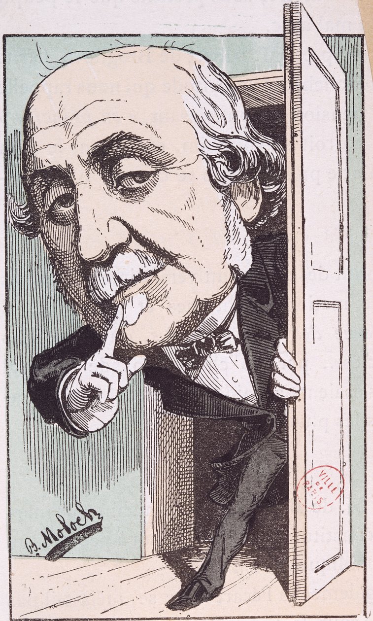 アルクの風刺画、ドク・ド・ブロイ（1821-1901） 作： ジャガーノート