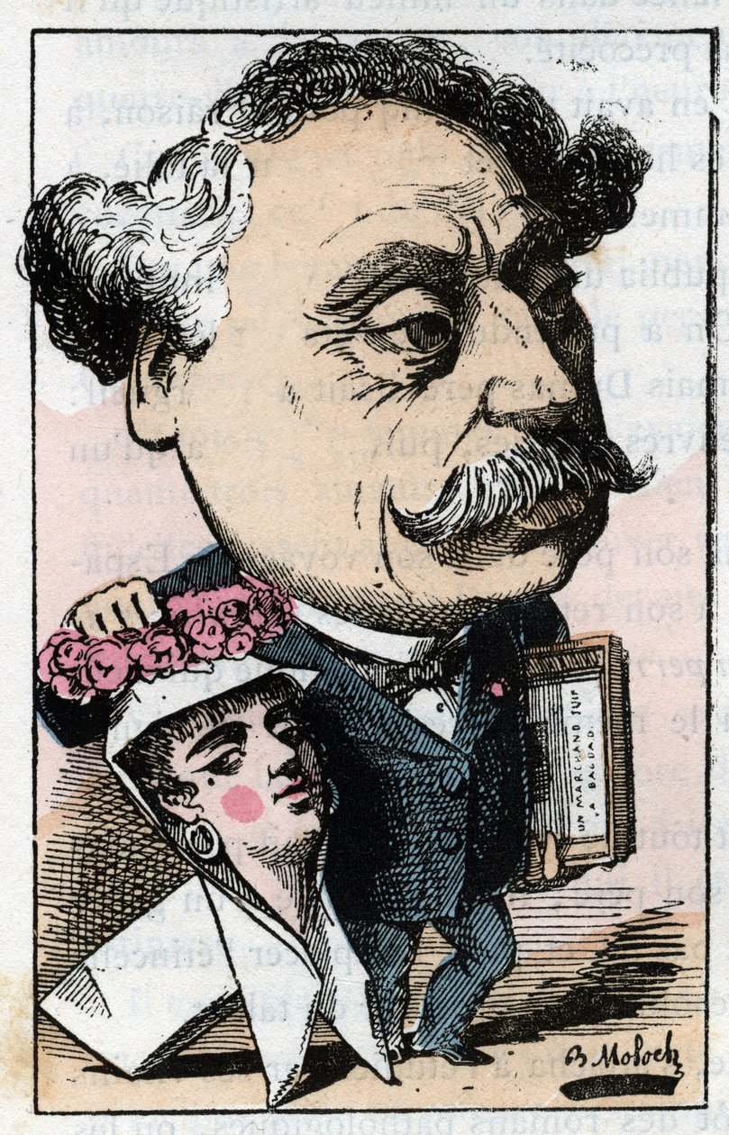 アレクサンドル・デュマ・ジュニアの肖像(1824-1895) フランスの作家。 作： ジャガーノート