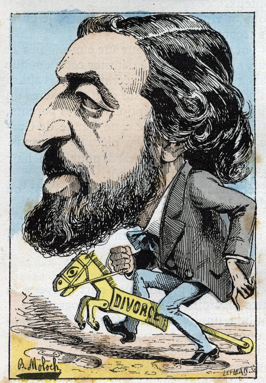 フランスの政治家、アルフレッド・ナケ（1834-1916）の肖像 作： ジャガーノート