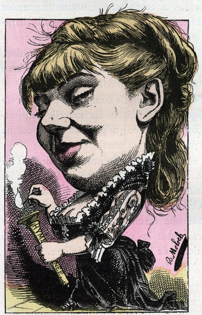 コメディ・フランセーズの社会学者、ソフィー・クロワゼット（1847-1901）の肖像 作： ジャガーノート
