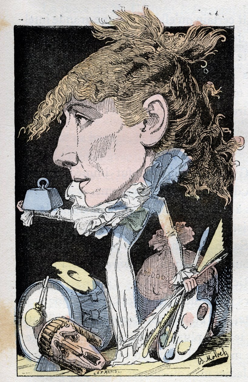コメディアンのアンリエット・ロジーヌ・ベルナールの肖像 このサラ・ベルナール（1844-1923）は 作： ジャガーノート