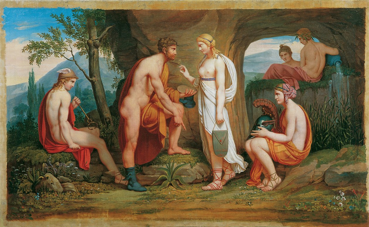 ドイツ語：Perseus und die Nymphen ペルセウスとニンフたち 作： モノグラミストAP
