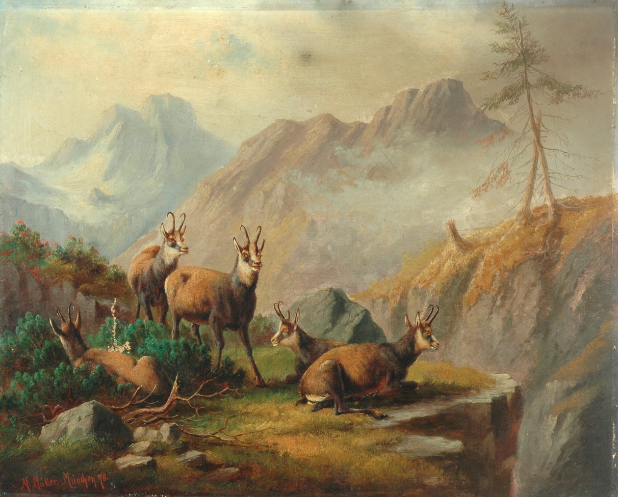 風景、1870 作： モリッツ・ミュラー