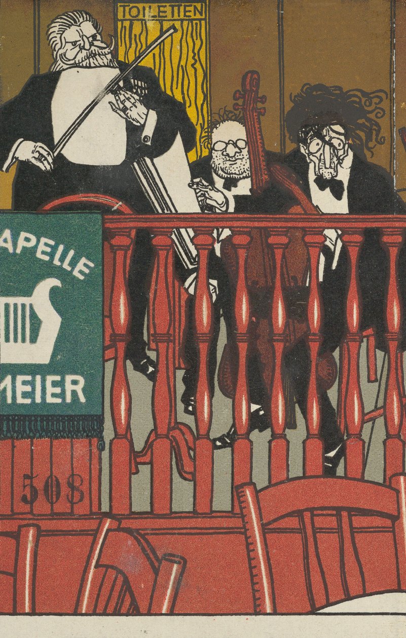 サロン・オーケストラ・マイヤー、1911年。 作： モリッツ・ユング