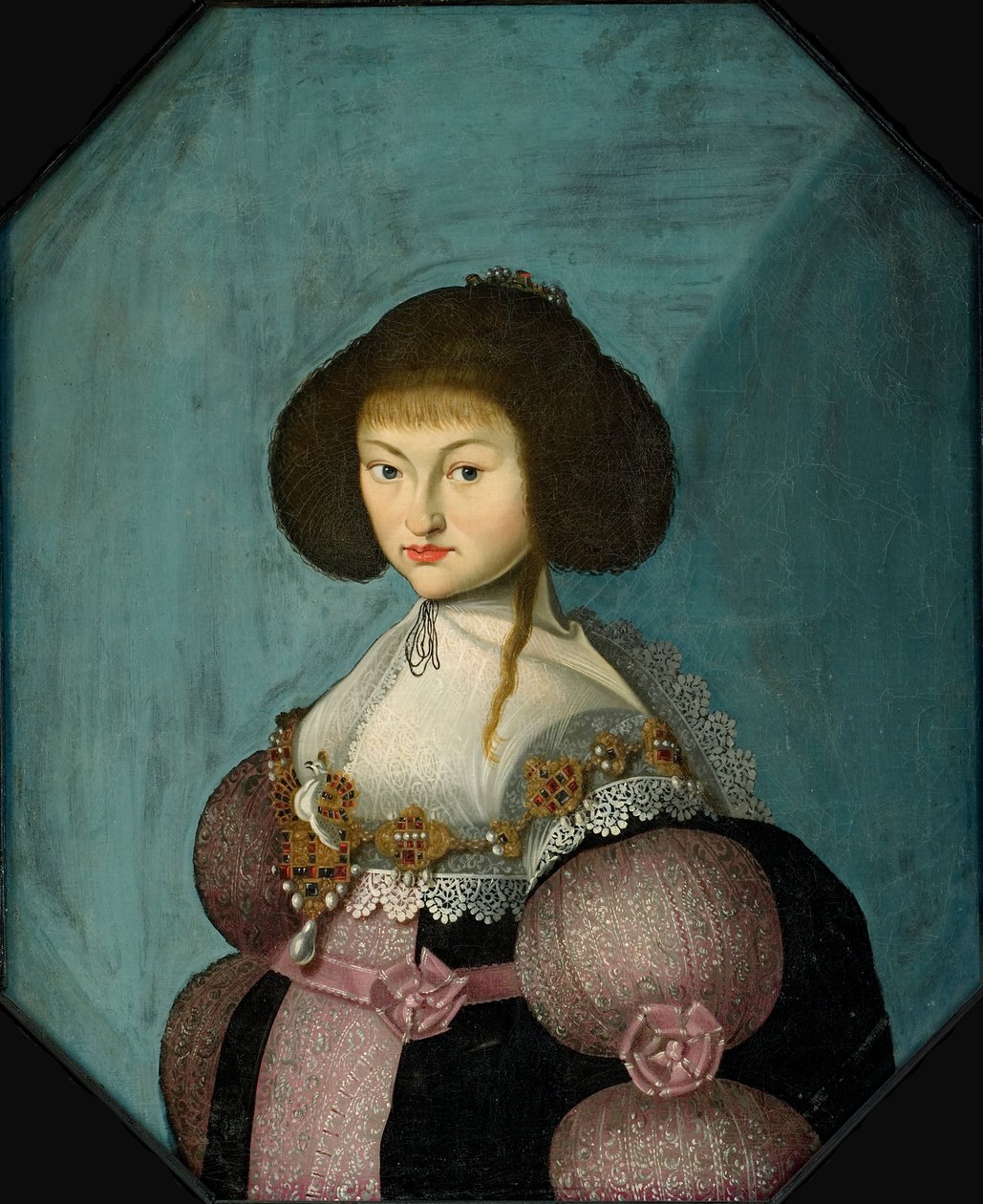ザクセンのマグダレン・シビル王女、1617年から1668年、...の公爵夫人、1635年から1660年の間。 作： モーテン・スティーンウィンケル