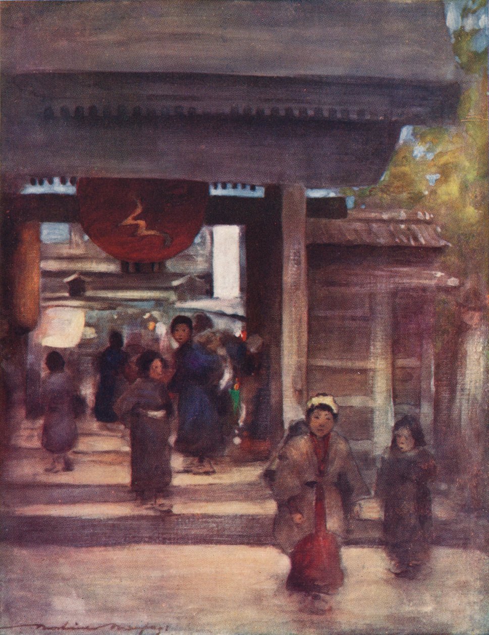 「神殿への道」、c1887、1901 作： モーティマー・ラディントン・メンペス