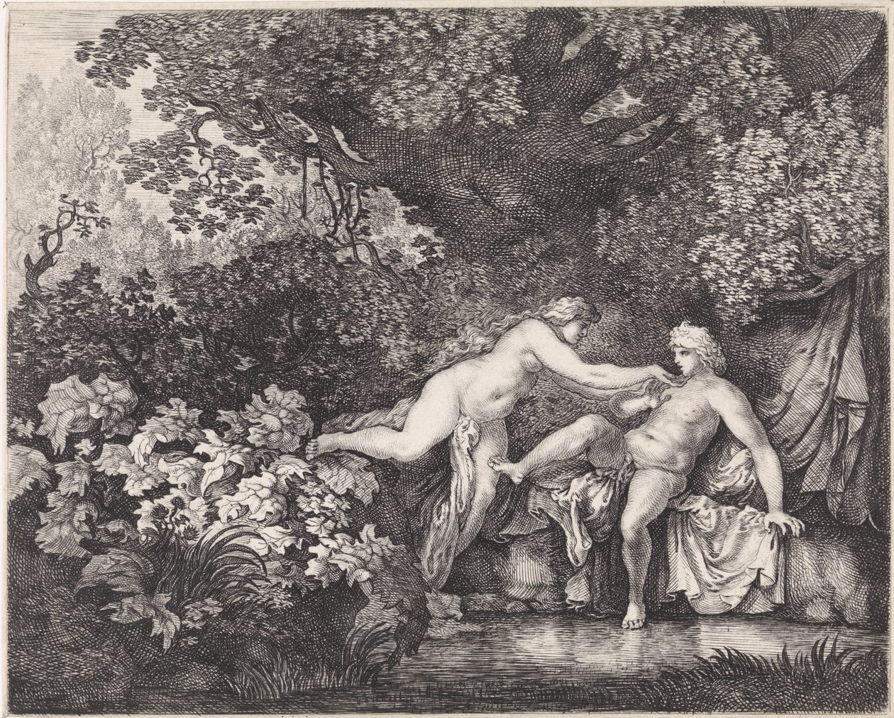 Salamacis en Hermaphroditus 作： Moyses van Wtenbrouck