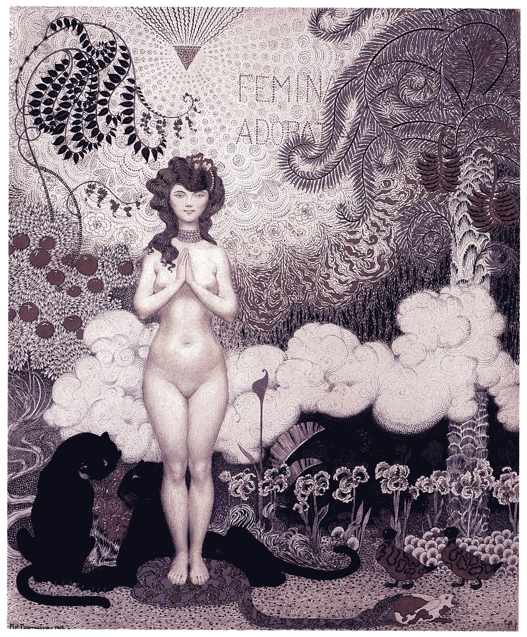 愛され崇拝された女性たち Femina adorata、1907 年 作： ムスチスラフウラジミロビッチファルマコフスキー
